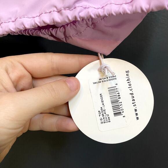 STAUD M Purple Gigi Strapless Crop Top NWT - Picture 4 of 6